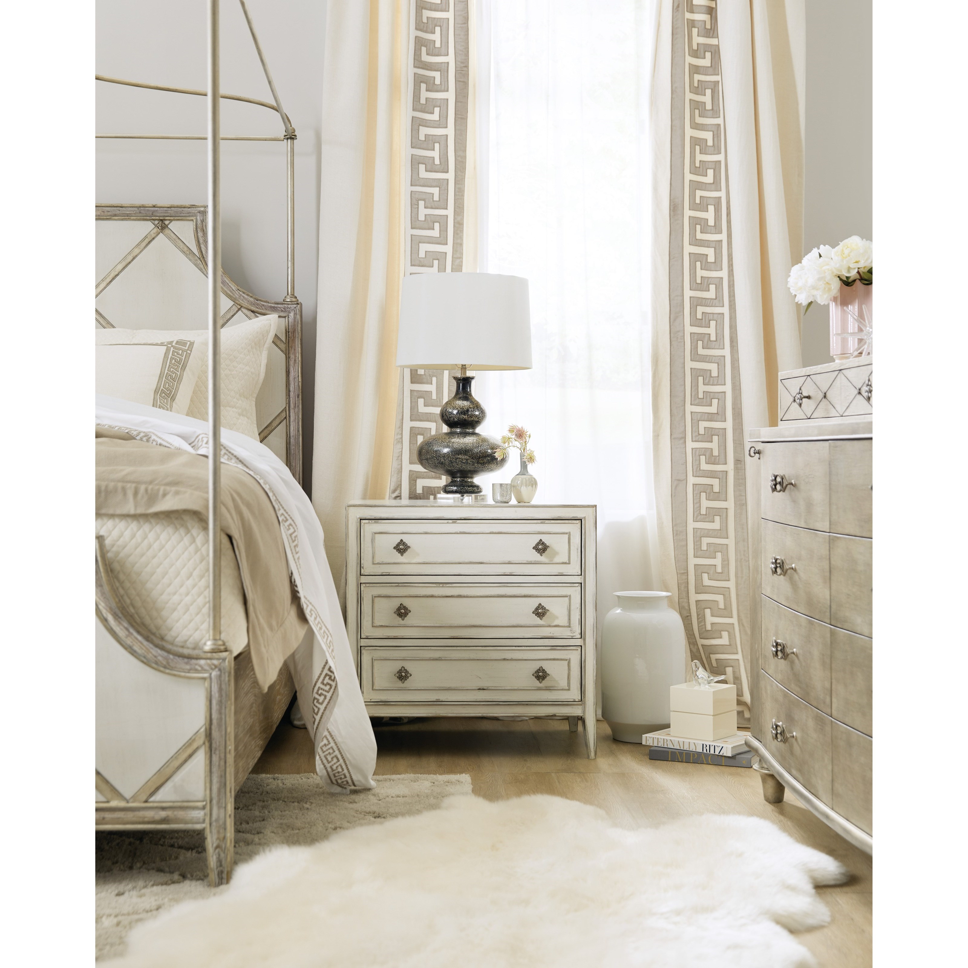 Nightstand with touch lighting on sale